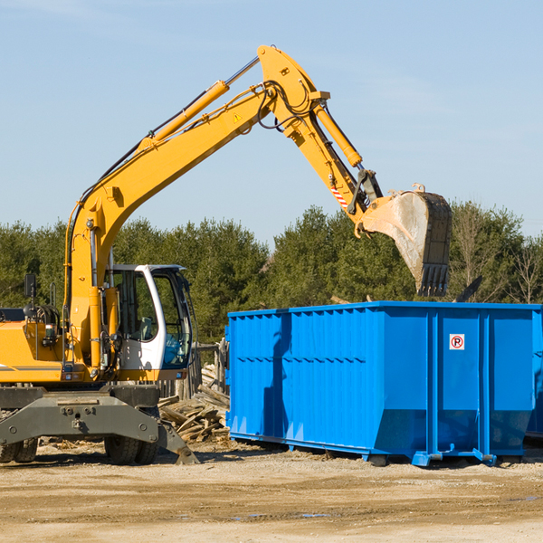 are there any restrictions on where a residential dumpster can be placed in North Canton